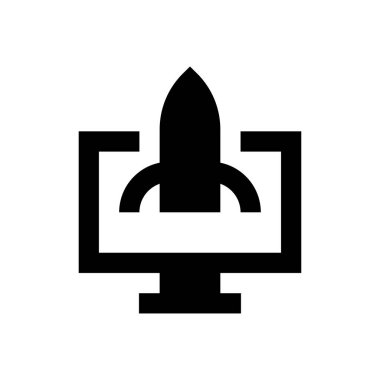 Web vektör simgesi düz simgesi