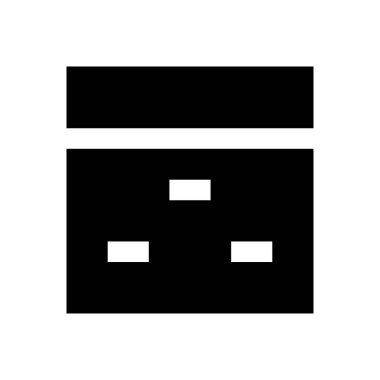 tarayıcı vektörü glyph düz simgesi