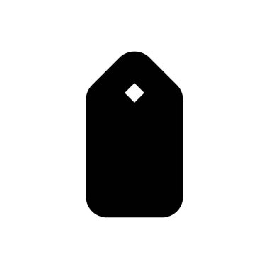 etiket vektör düz simgesi