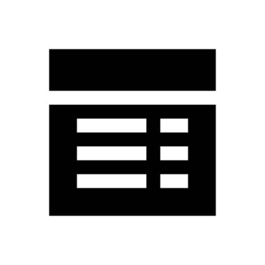 tarayıcı vektörü glyph düz simgesi