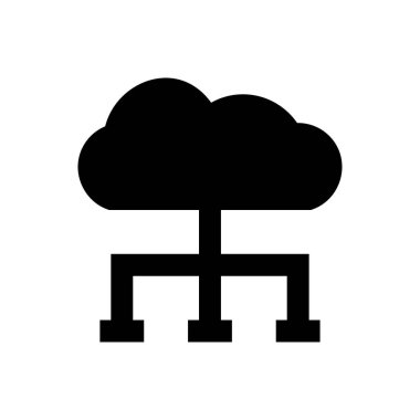 hesaplama vektörü glyph düz simgesi