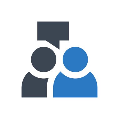 toplantı vektör renk simgesi