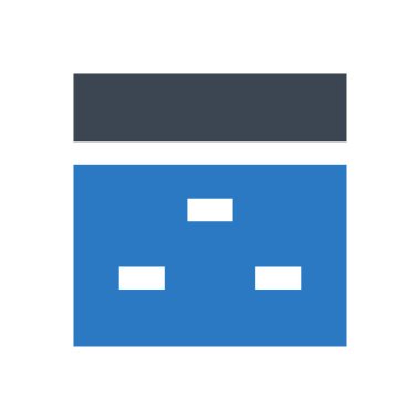 tarayıcı vektör renk simgesi