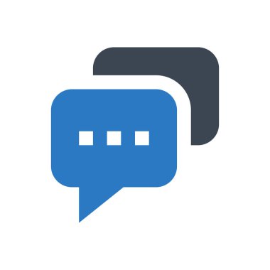 sohbet vektörü renk simgesi