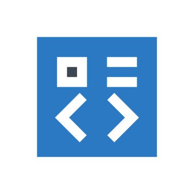 Kodlama vektörü renk simgesi