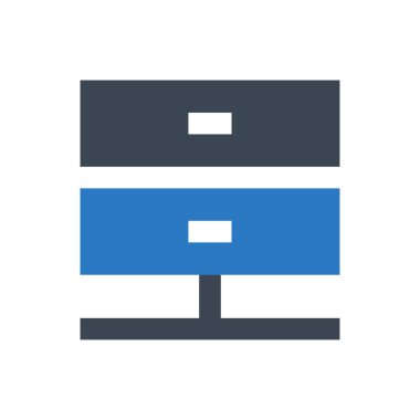 depolama vektörü renk simgesi