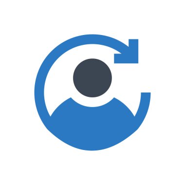 Hesap vektörü renk simgesi