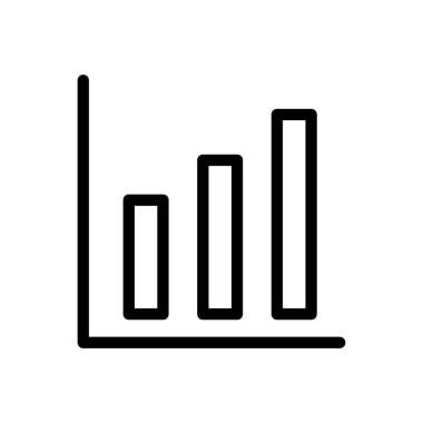 çubuk vektörü ince çizgi simgesi