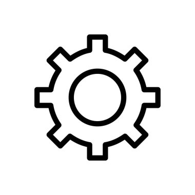 Geliştirme vektörü ince çizgi simgesi