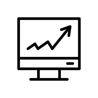 Vektör ince çizgi simgesini arttır