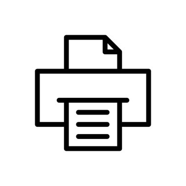 faks vektörü ince çizgi simgesi