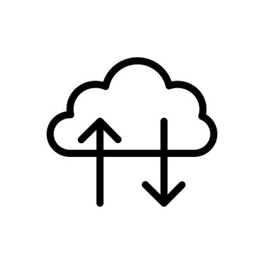 hesaplama vektörü ince çizgi simgesi