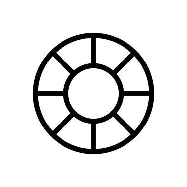 Güvenli vektör ince çizgi simgesi