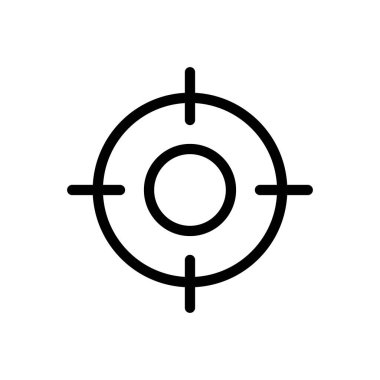 odaklanmak vektör ince çizgi simgesi