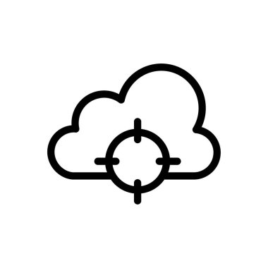 hedef vektör ince çizgi simgesi