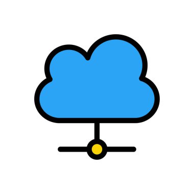 paylaşım vektörü düz renk simgesi