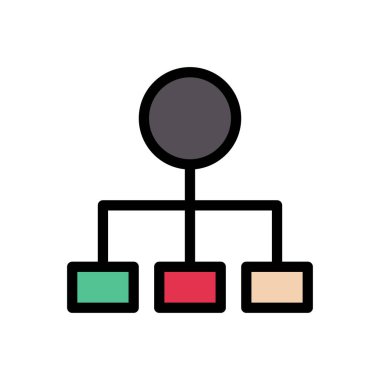 grafik vektörü düz renk simgesi