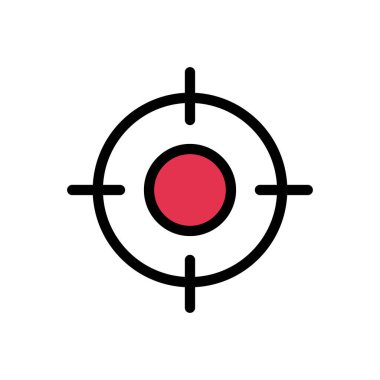 düz vektör renk simgesine odaklan