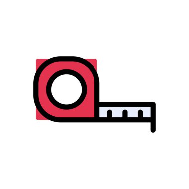 vektör düz renk simgesini ölç