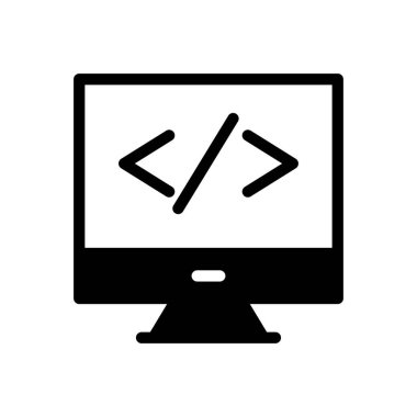 Geliştirme vektörü düz simgesi