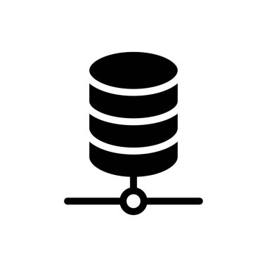 sunucu vektörü düz simgesi