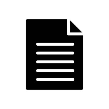 belge vektörü düz simge