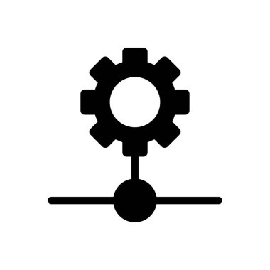 ağ vektörü düz simgesi
