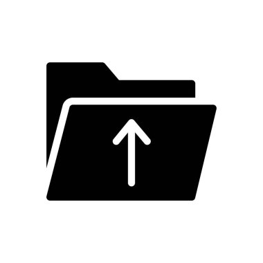 dizin vektörü glyph düz simgesi