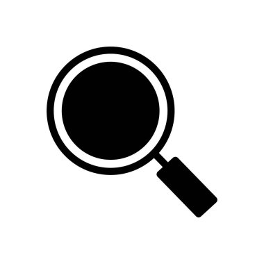 Büyüteç vektör glifleri düz simge