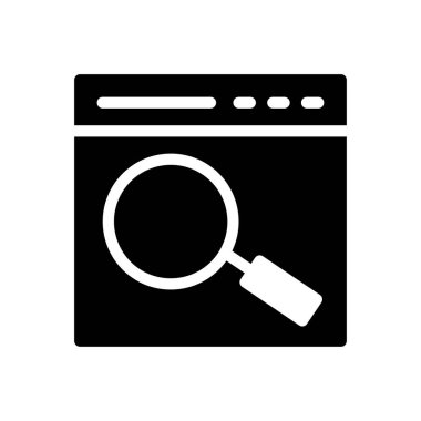 Web sayfası vektör simgesi düz simgesi