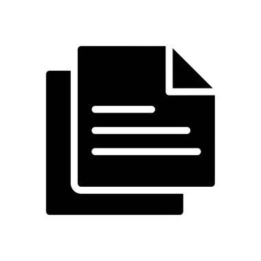 belge vektörü düz simge