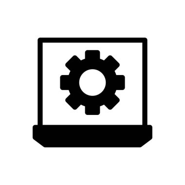 vektör glyph düz simgesini yapılandır