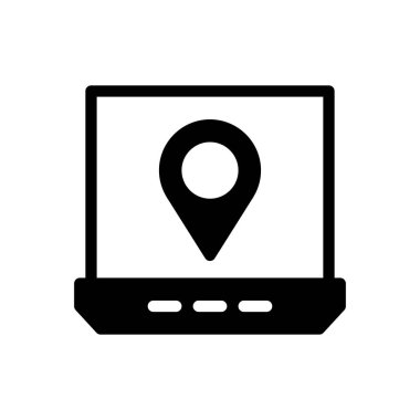 harita vektör düz simgesi