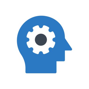 Zihin vektörü renk simgesi