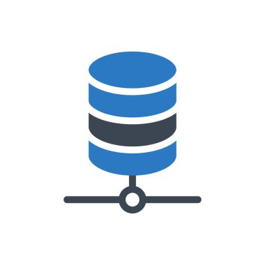 sunucu vektör renk simgesi