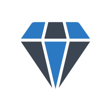 Elmas vektör renk simgesi