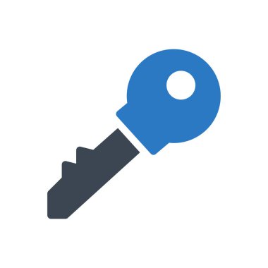 vektör kabartma renk simgesini kilitle