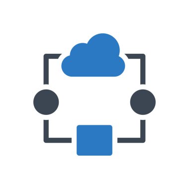 bağlantı vektörü renk simgesi