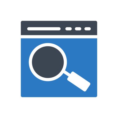 Web sayfası vektör renk simgesi