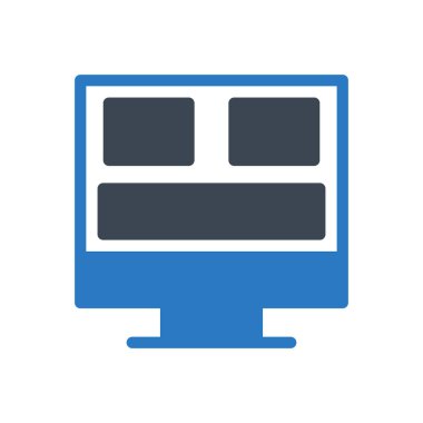 Web sayfası vektör renk simgesi