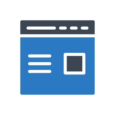 tarayıcı vektör renk simgesi