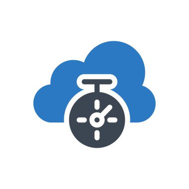 Süre bitimi vektör renk simgesi