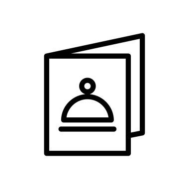 menü vektörü ince çizgi simgesi