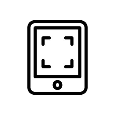 odaklanmak vektör ince çizgi simgesi