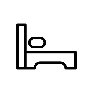 uyku vektörü ince çizgi simgesi