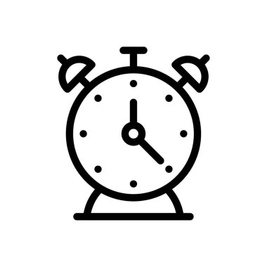 Uyarı vektörü ince çizgi simgesi