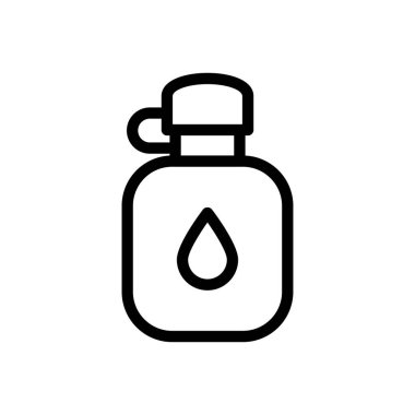 şişe vektör ince çizgi simgesi