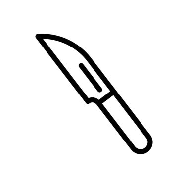 Otel vektör ince çizgi simgesi