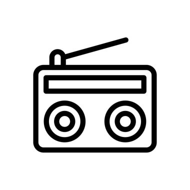 bant vektörü ince çizgi simgesi