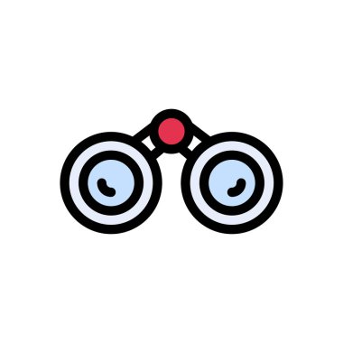 spyglass vektör düz renk simgesi